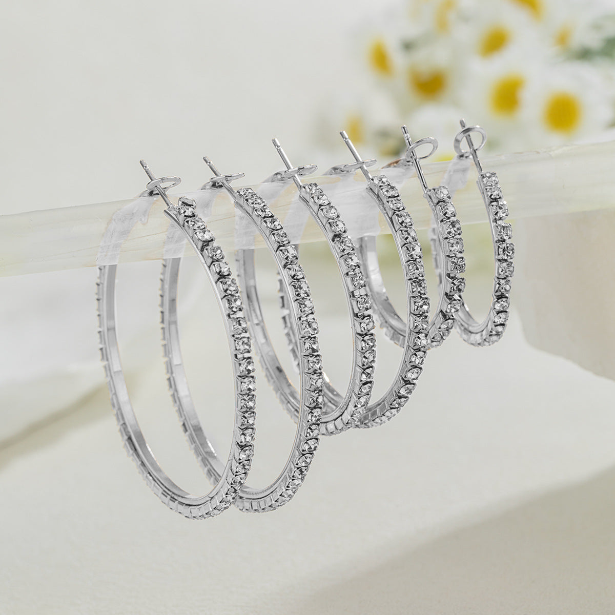 Wholesale  diamond alloy ring earrings