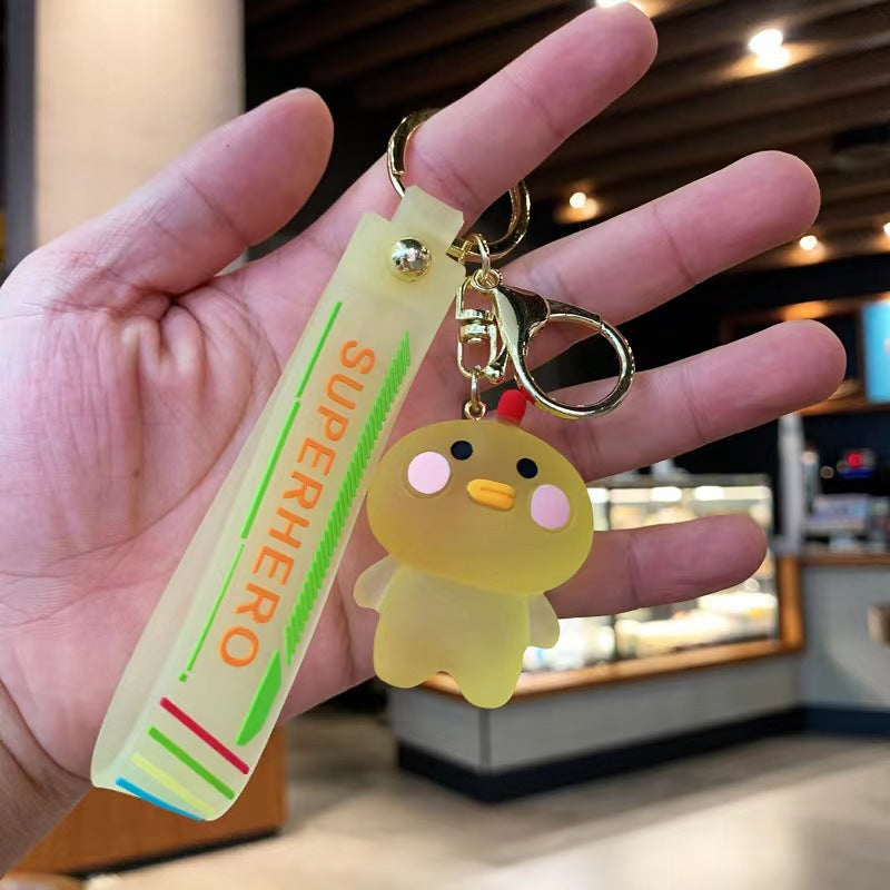 Wholesale Crystal Series Blush Animal Keychain