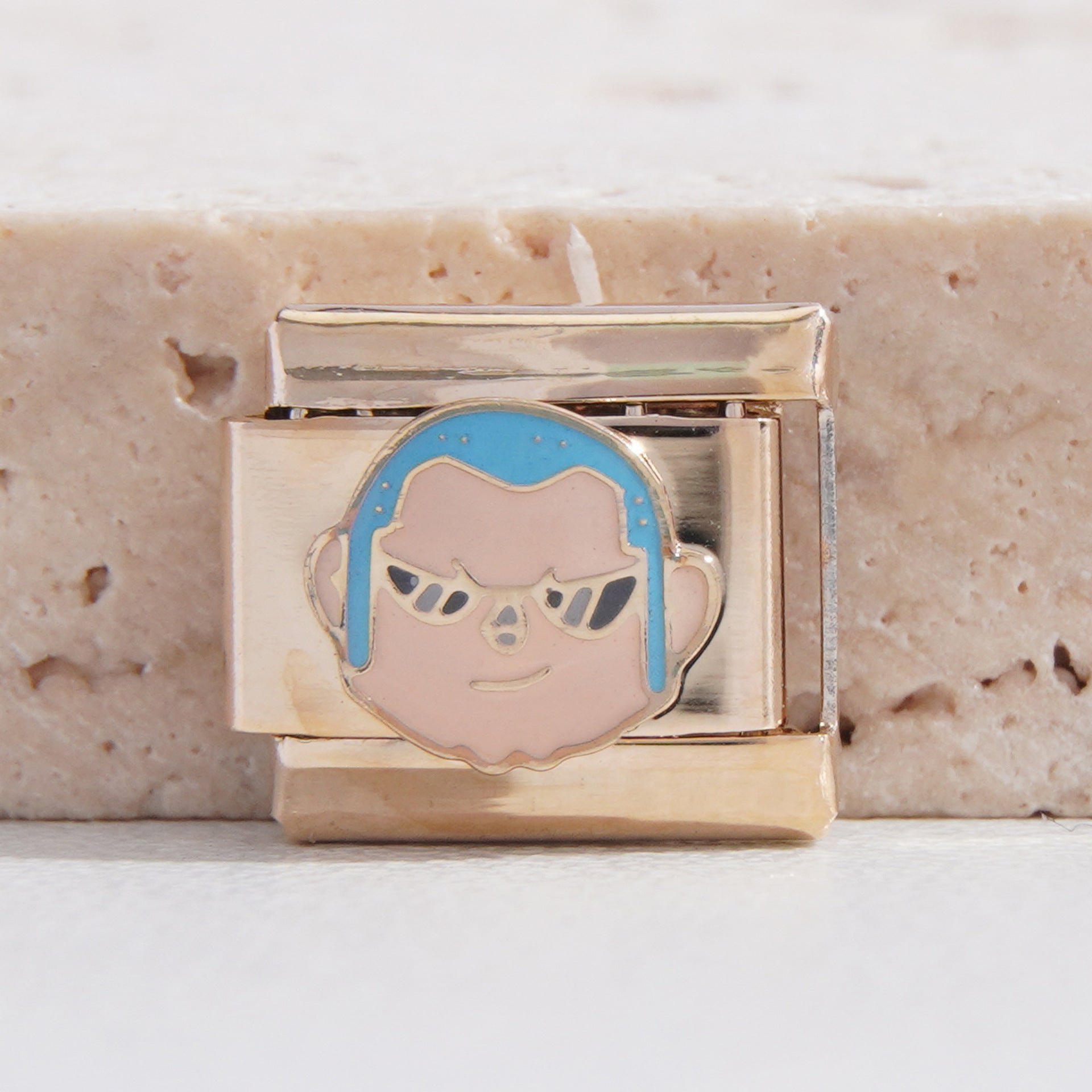 Wholesale Italian Charm Bracelet 9mm DIY Splicing Creative Pattern Stainless Steel Composable Bracelet