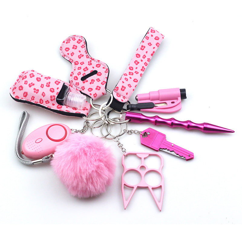 Wholesale Hand Sanitizer Bottle Cover Zinc Alloy Wrist Keychains Set ACC-KC-TMS017