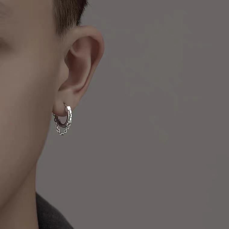 Wholesale S925 Sterling Silver Earrings  Single Ear Buckle