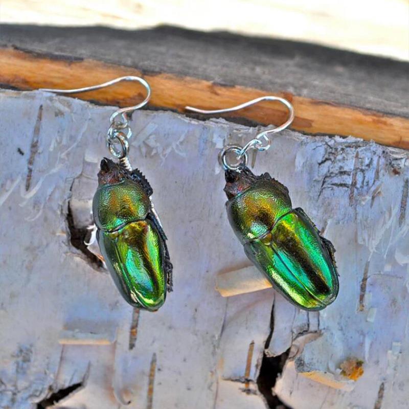 Wholesale Retro Beetle Alloy Earrings – Trendy Insect Jewelry for Party Wear
