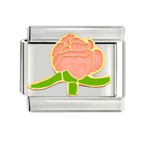 Wholesale 9mm Italian Charm Starter Bracelets DIY square Single Section Creative Stainless Steel Composable Bracelet