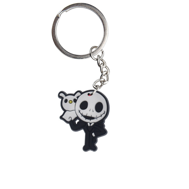 Wholesale Cartoon  PVC Keychain Pendant,  Dark Style Bag Charm for Resale