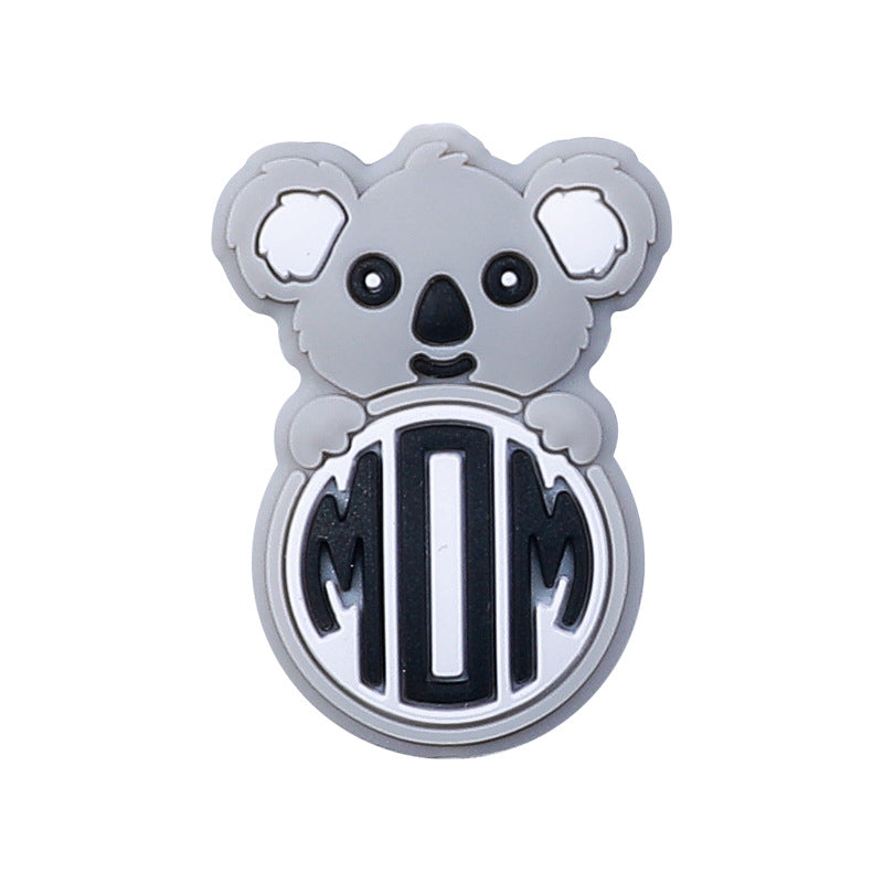 Wholesale 20pcs MOM Cow Dog Silicone Beads Focal Beads ACC-BDS-HCX006