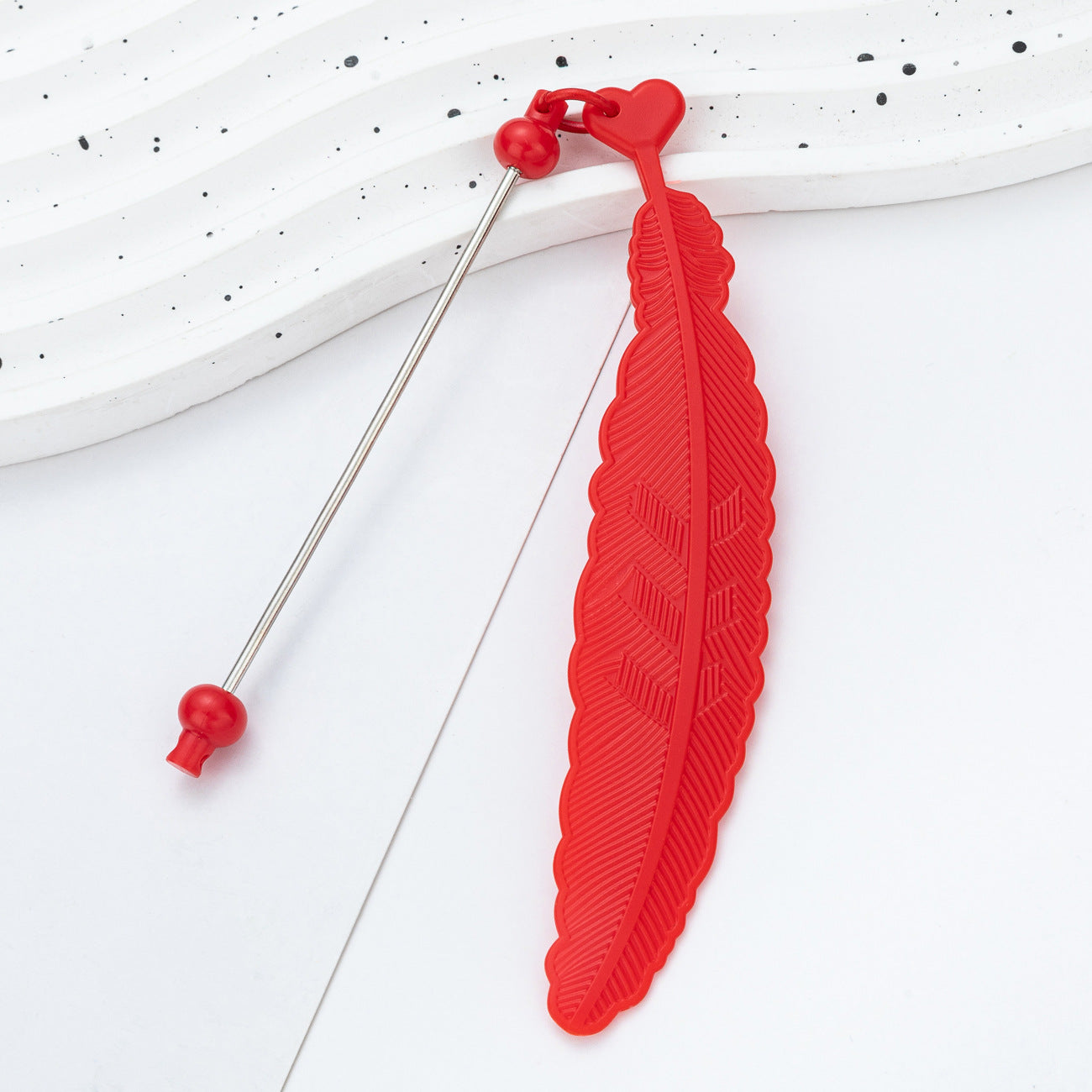 Wholesale DIY Beadable Feather Bookmark