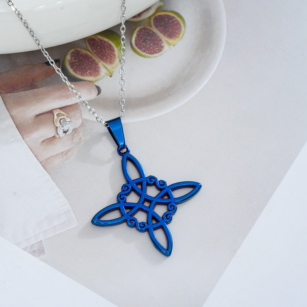 Wholesale Celtic Knot Titanium Steel Necklace Chic Fashion Accessory Gift
