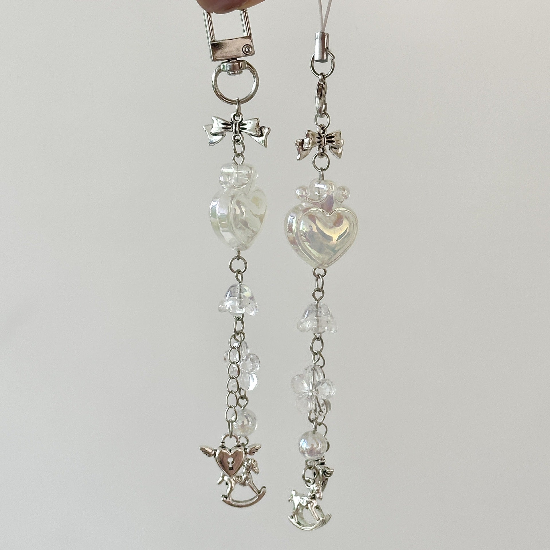 Wholesale Love Crown Mobile Phone Chain Keychains