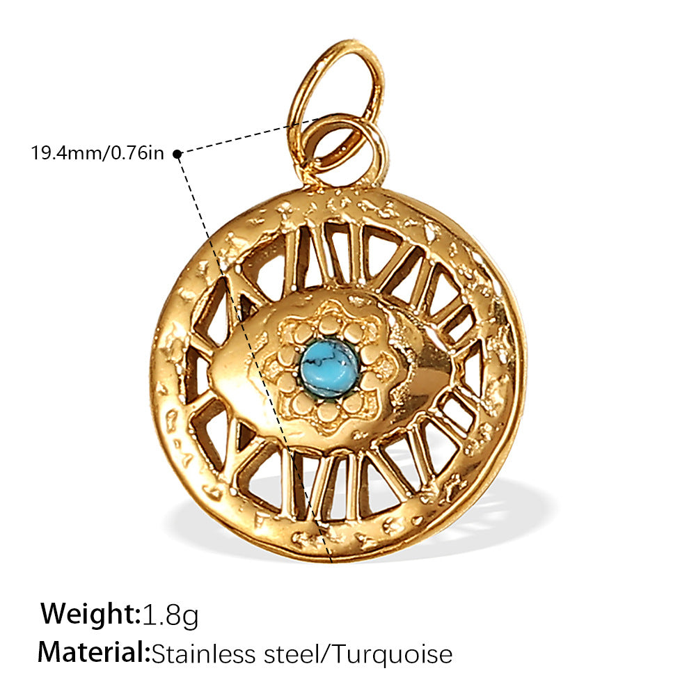 Wholesale DIY  Plated 18K Gold Palm Eye   Charms