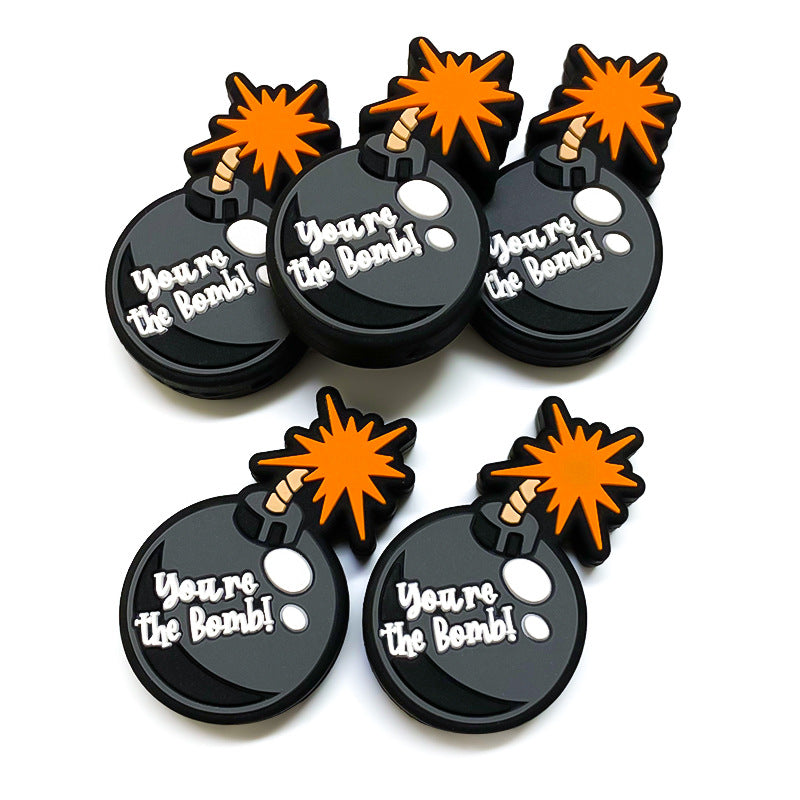 Wholesale 10pcs Cartoon Bomb Focal Beads DIY Bead Accessories ACC-BDS-WDX135