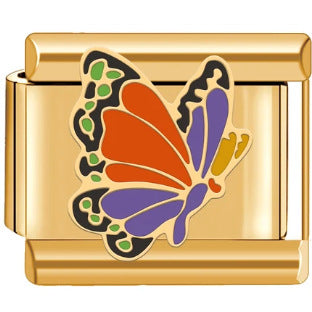 Wholesale  Italian Charm Bracelet 9mm DIY  insects and welded butterflies Creative Stainless Steel Composable Bracelet