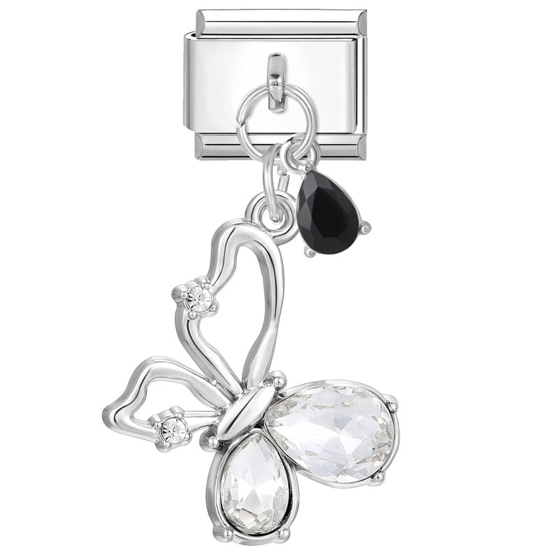 Wholesale Italian Charm Bracelet 9mm DIY Splicing Cute Creative Pendant Stainless Steel Composable Bracelet