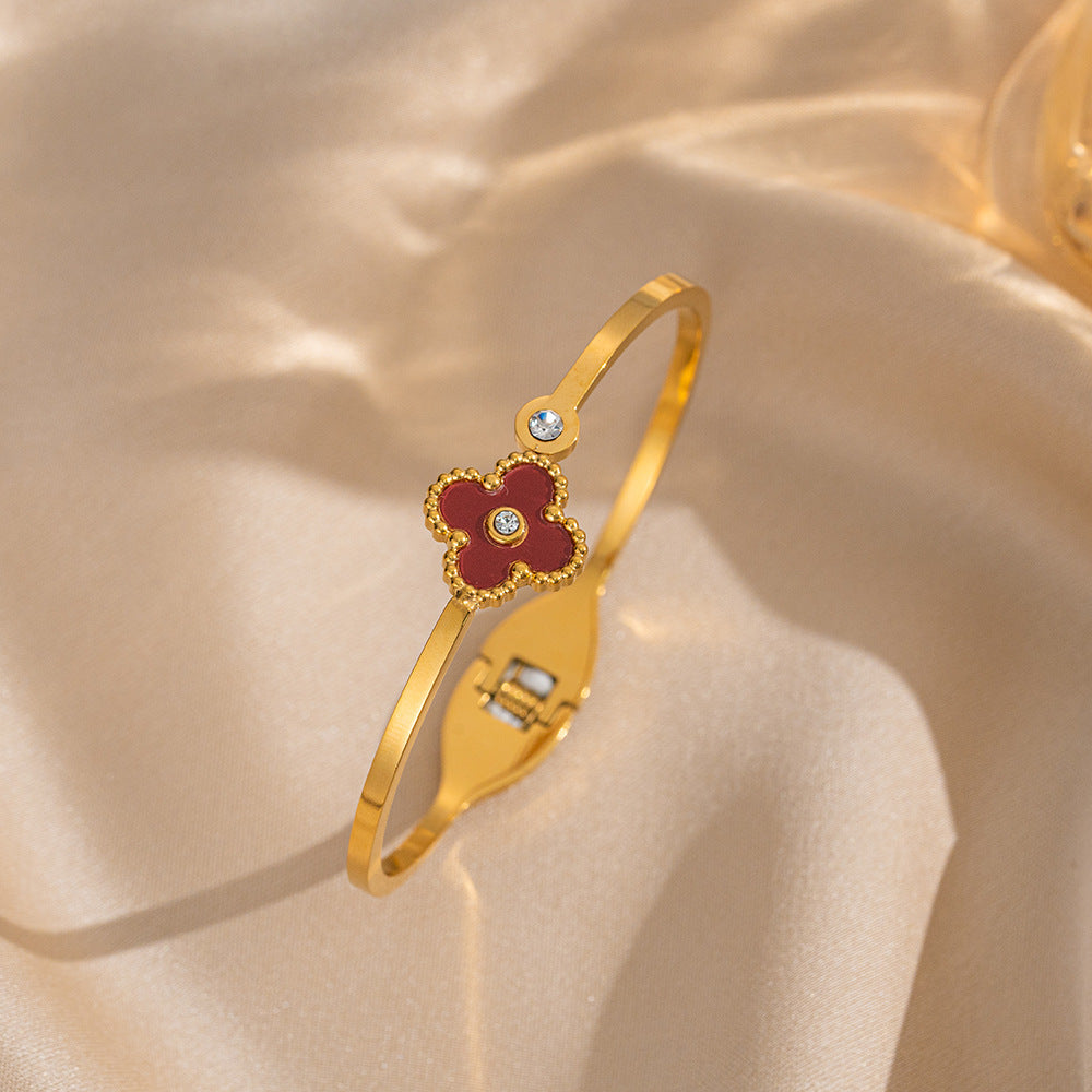 Wholesale Titanium Steel Diamond Bracelet ACCVIP-BT-KuCai016