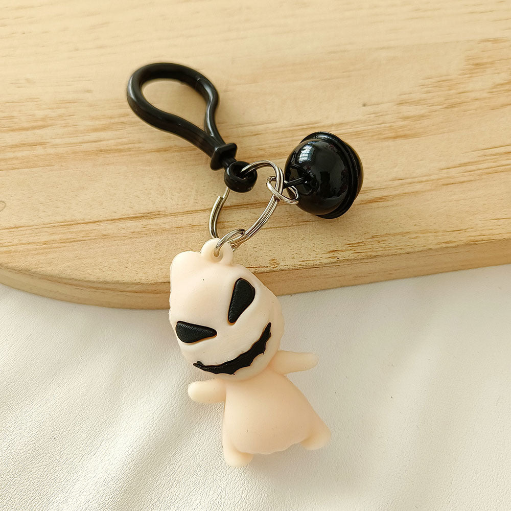 Wholesale Cute Cartoon PVC Doll Pendant Halloween Ghost Keychains Silicone Creative Keychain ACC-KC-YCY001