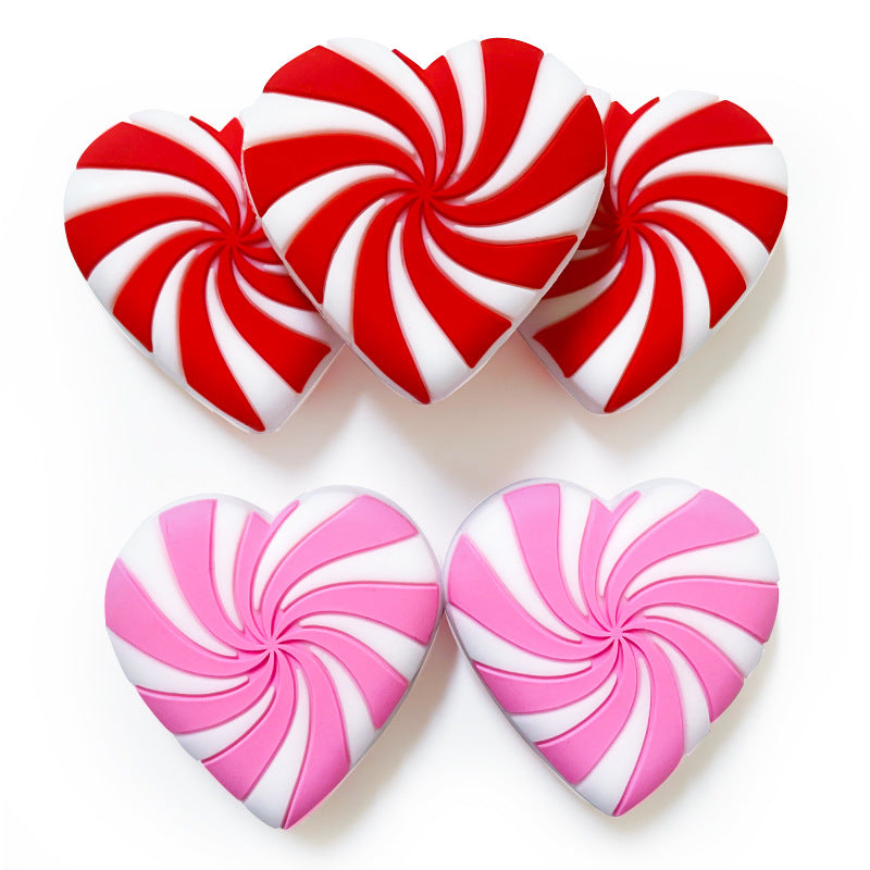 Wholesale 10pcs Silicone Love Candy Focal Beads DIY Beaded Pen Accessories ACC-BDS-WDX201