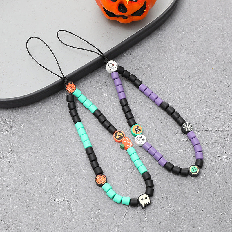 Wholesale  Halloween  Pumpkin skull lanyard keychain
