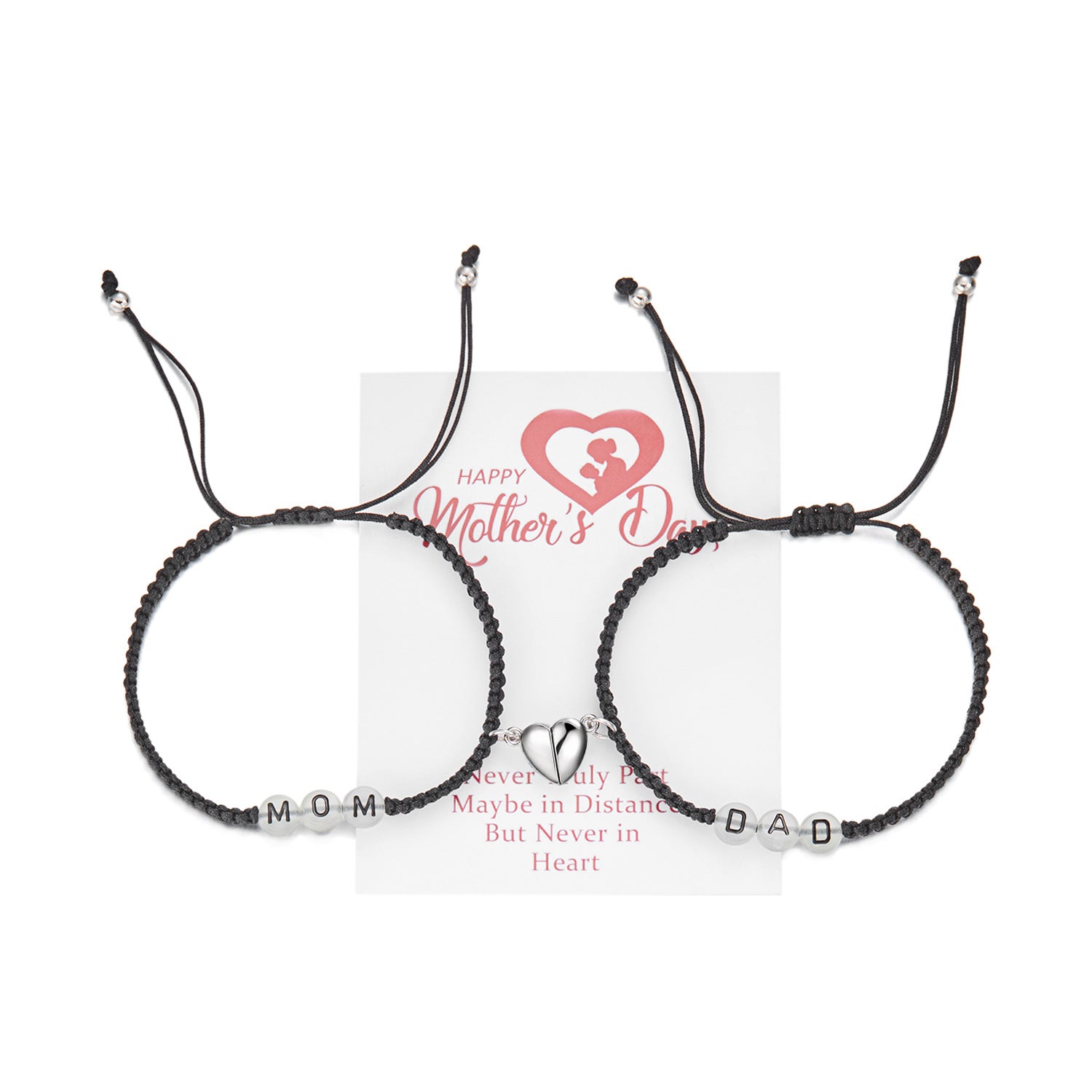 Wholesale Mama Letters Hand-woven Adjustable Bracelet