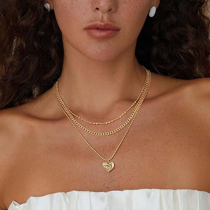 Wholesale  love diamond pendant two-color heart lady elegant clavicle chain