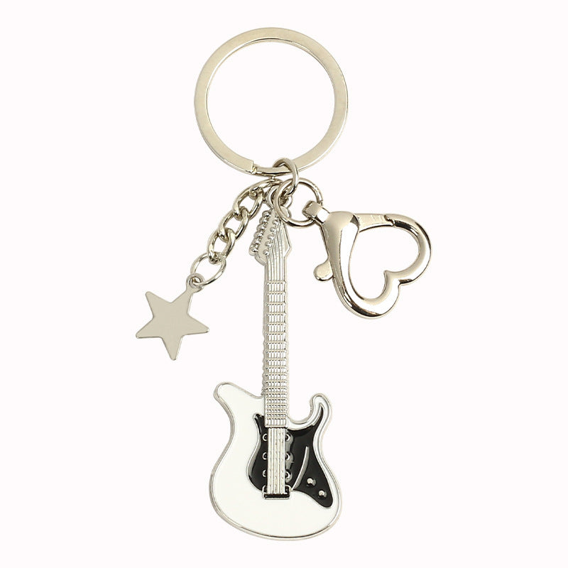 Wholesale Vintage Pentagram Guitar Keychains ACC-KC-HongAo007