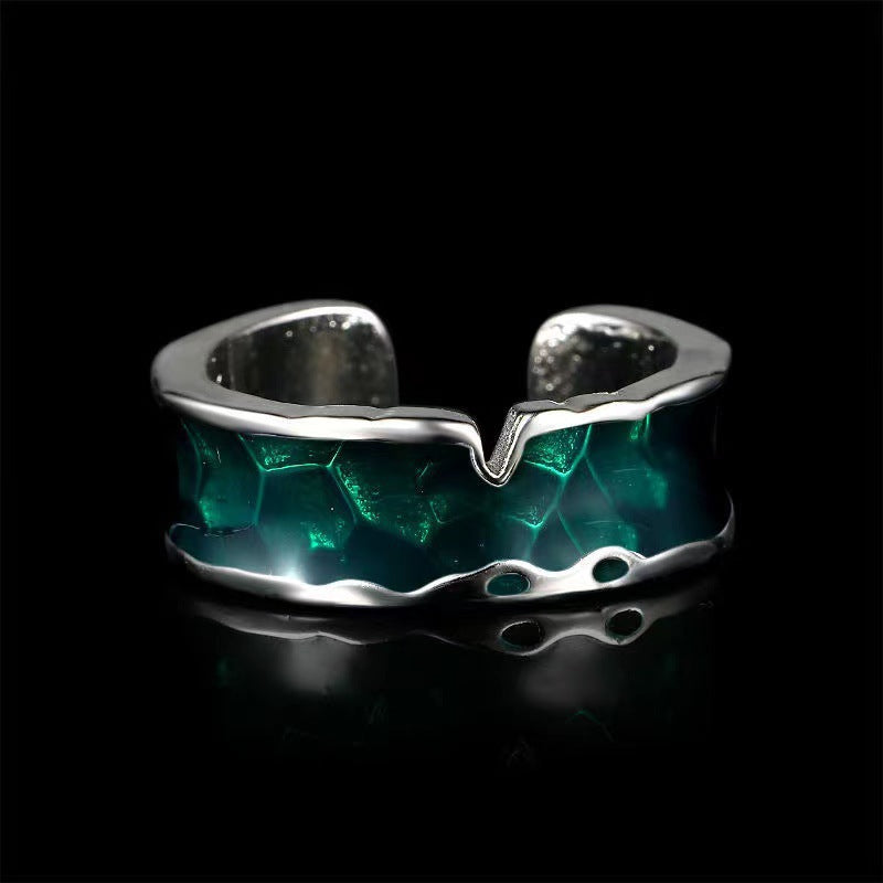 Wholesale Trendy Unisex Adjustable Ring Black Metal Electroplated Jewelry Accessory Everyday Wear