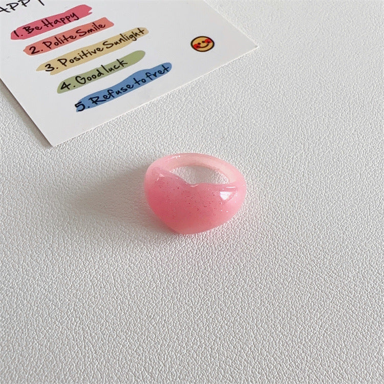 Wholesale  Acrylic Cute Sweet Smiling Cat Puppy Ring