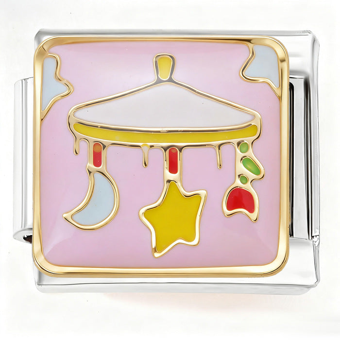 Wholesale  Italian Charm Bracelet 9mm DIY Cute Cartoon Creative Stainless Steel Composable Bracelet