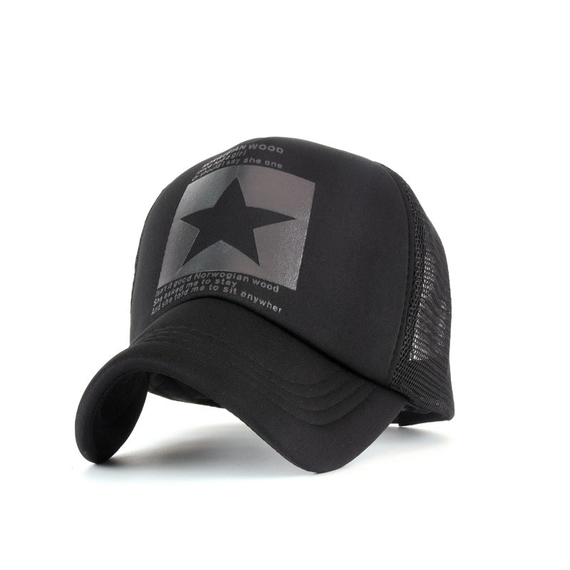 Wholesale Five-pointed Star Printed Mesh Cap  Baseball Cap