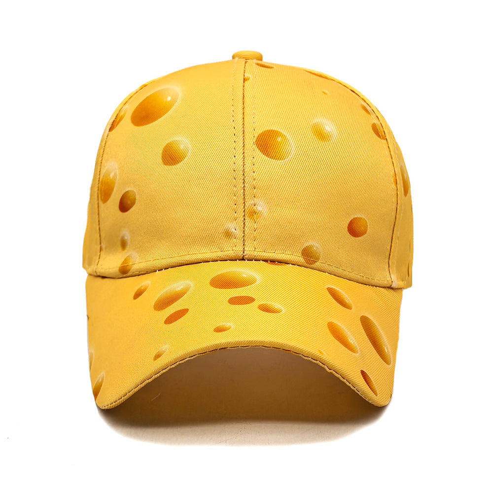 Wholesale  Cheese Pattern Printed Baseball Cap