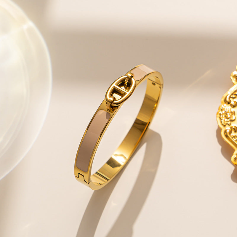 Wholesale Titanium Steel Diamond Bracelet ACCVIP-BT-KuCai012