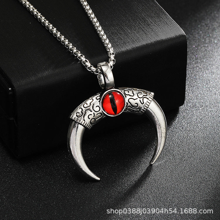 Wholesale Turquoise Crescent Pendant Necklace ACC-NE-Yuj004