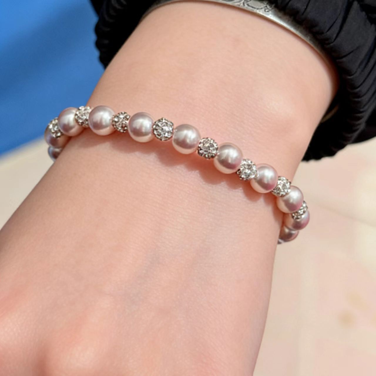 Wholesale Elegant Pearl Necklace For Women Copper Zircon Pendant Chic Collarbone Jewelry Boutique Resale Gift