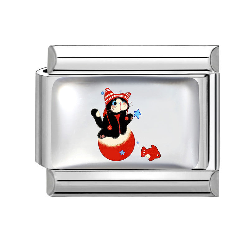 Wholesale Italian Cartoon Cute Animal DIY Stainless Steel Splicing Bracelet – Fashion Jewelry Accessory Gift