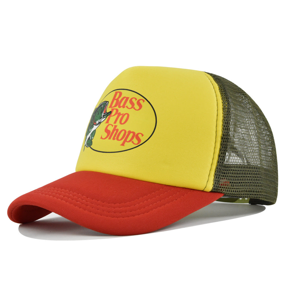 Wholesale Printed fish silk screen cap summer net Hat