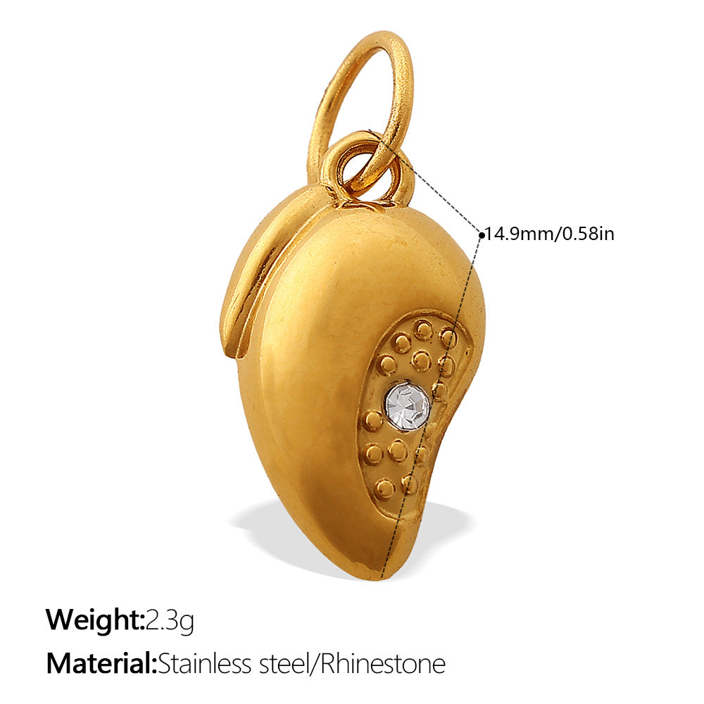 Wholesale  Oil Dripping Watermelon Strawberry Fruit Stainless Steel Pendants