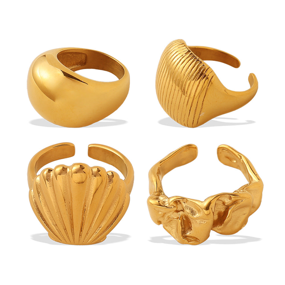 Wholesale  Lava Rings Ins Trendy Personality Minimalist High-End Versatile Niche Rings