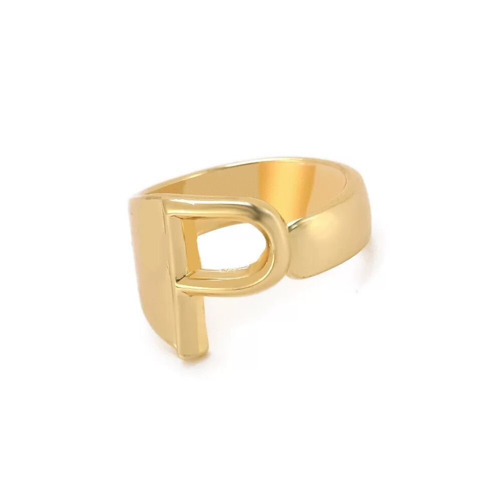 Wholesale English Letter Ring Open Adjustable Ring ACC-RS-TuCai001