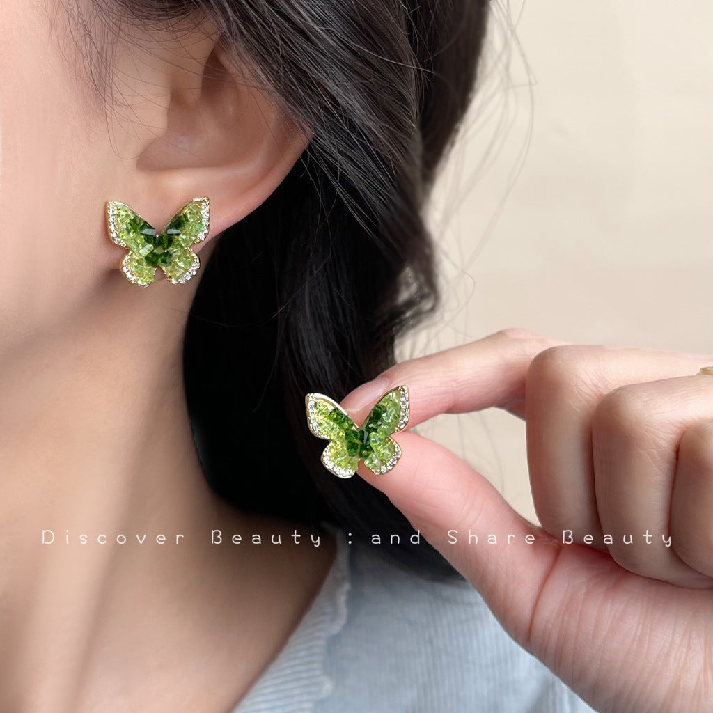 Wholesale  oil drop flower earrings