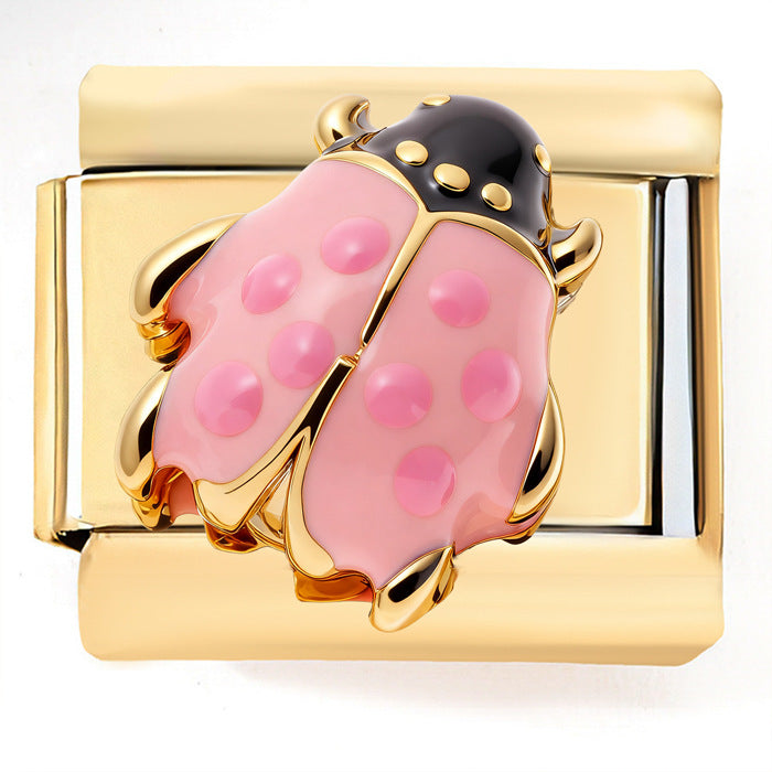 Wholesale Italian Charm Bracelet 9mm DIY Insect Mcqueen   Creative Stainless Steel Composable Bracelet