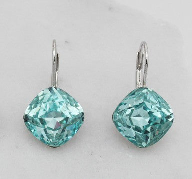 Wholesale magic cube colorful crystal earrings