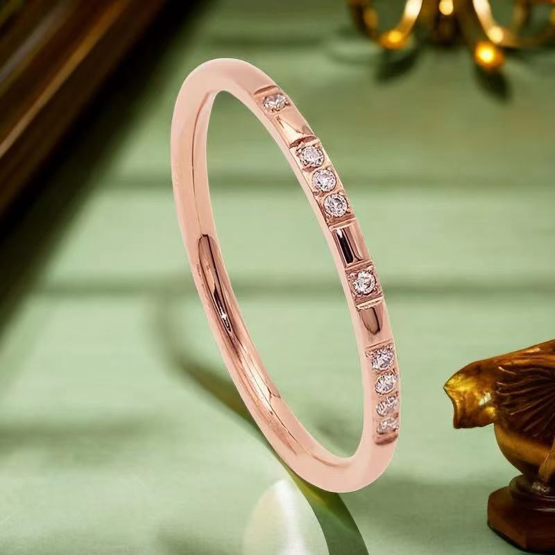 Wholesale Titanium Steel Ring Stainless Steel Baby's Breath Ring ACC-RS-Xinj001