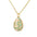 Wholesale 18K Real Gold Copper Zircon Easter Egg Necklace