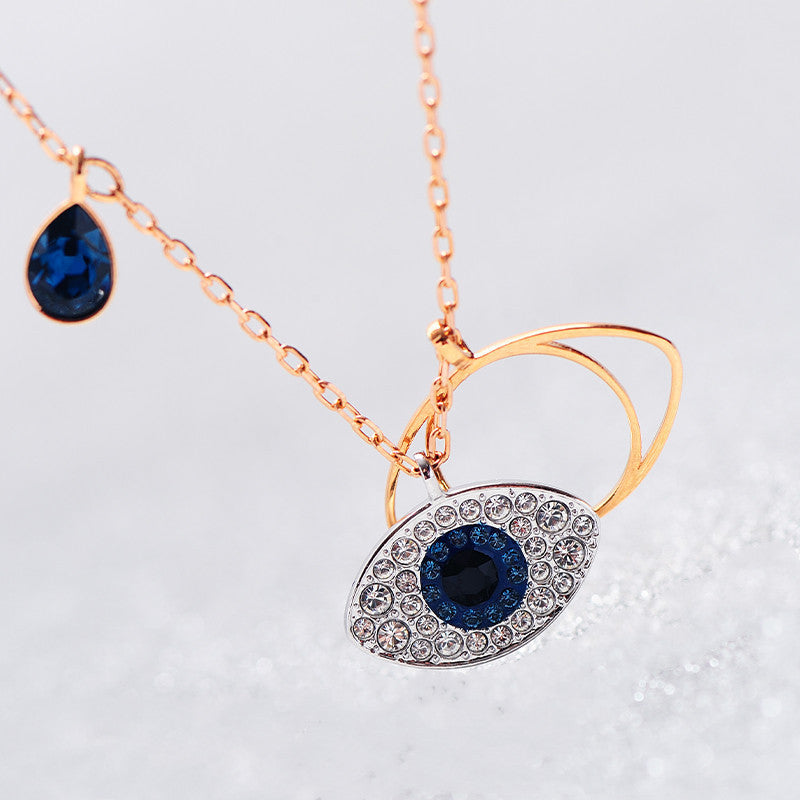 Wholesale Devil's Eye Necklace Female  Crystal Necklaces