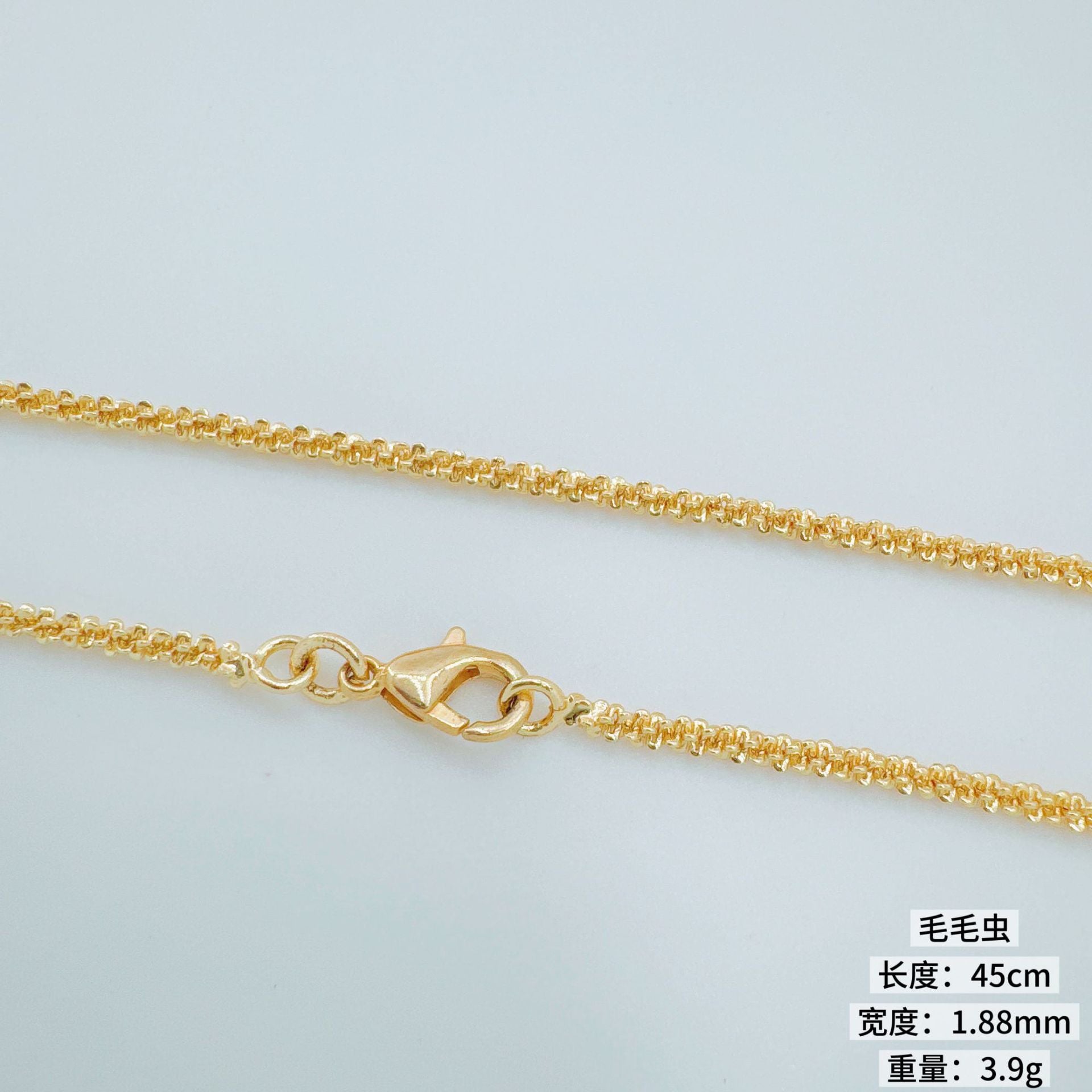 Wholesale Small Horse Gourd Pendant Necklace Copper Gold-Plated Trendy Jewelry Gift