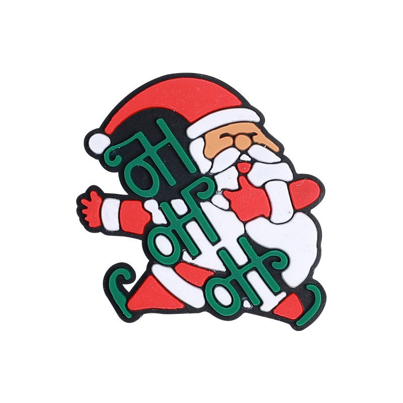 Wholesale 20pcs Christmas Santa Elk Silicone Focal Beads DIY Beaded Pen Accessories ACC-BDS-RongFa020