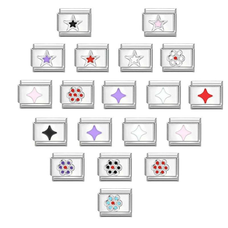 Wholesale Italian Charm Bracelet 9mm DIY Splicing Cute Cartoon Titanium Steel Composable Bracelet