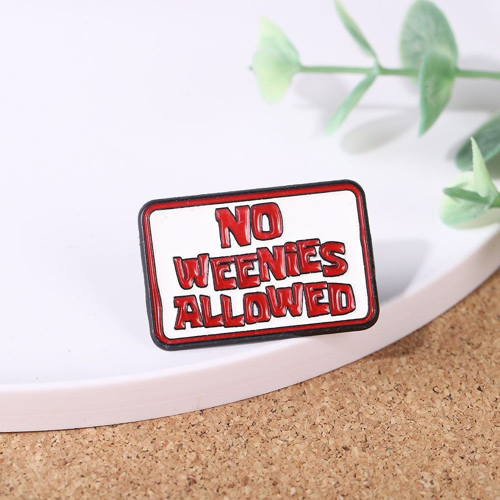 Wholesale  short sentence paint brooch