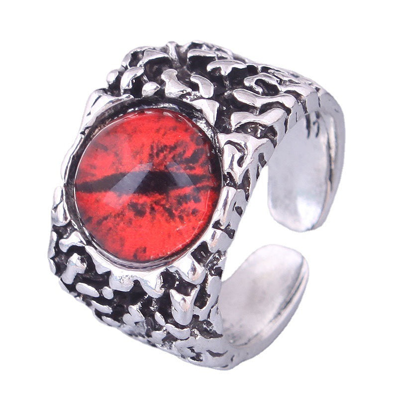Wholesale Vintage Devil Eye Open Ring Adjustable Rings ACC-RS-Weiy001