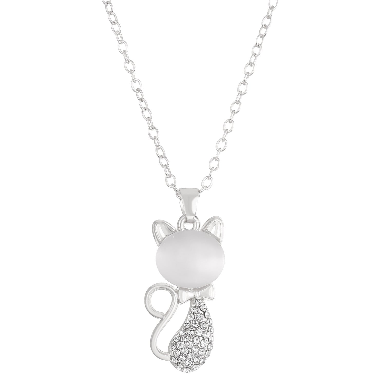 Wholesale  Cat's Eye Stone Cat Earrings Necklace Bracelet suit