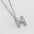 Wholesale  bubble letter necklace 18K stainless steel English letter pendant jewelry
