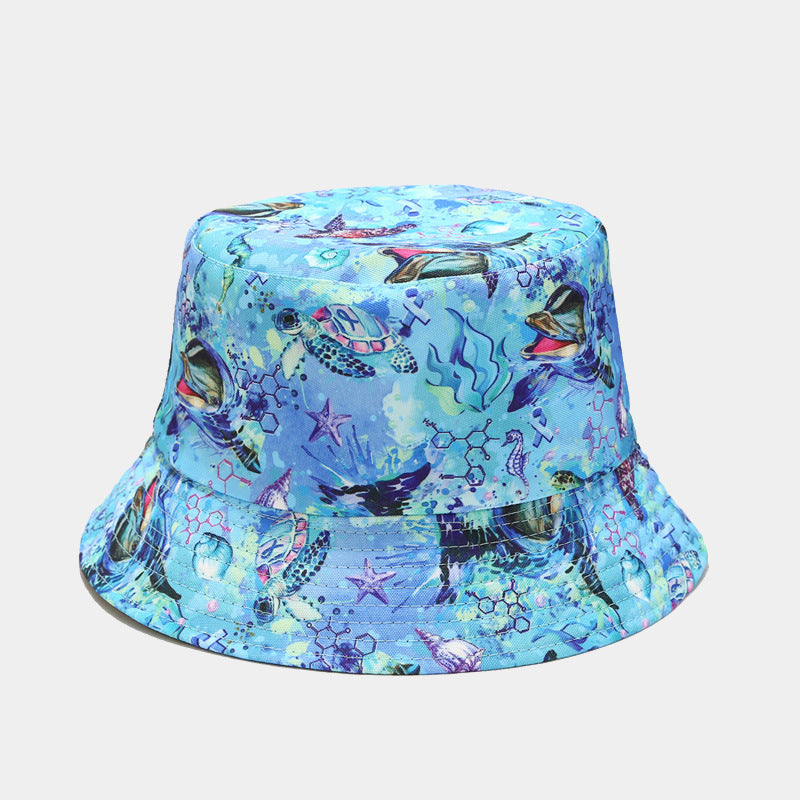 Wholesale Ocean Animal Pattern Double Sided Bucket Hat ACC-HT-LvYi008
